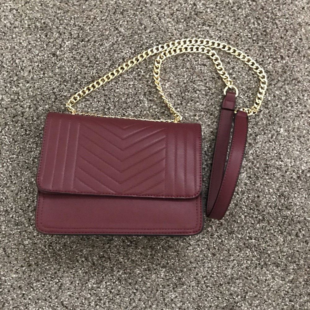 NWT Burgundy Crossbody Handbag